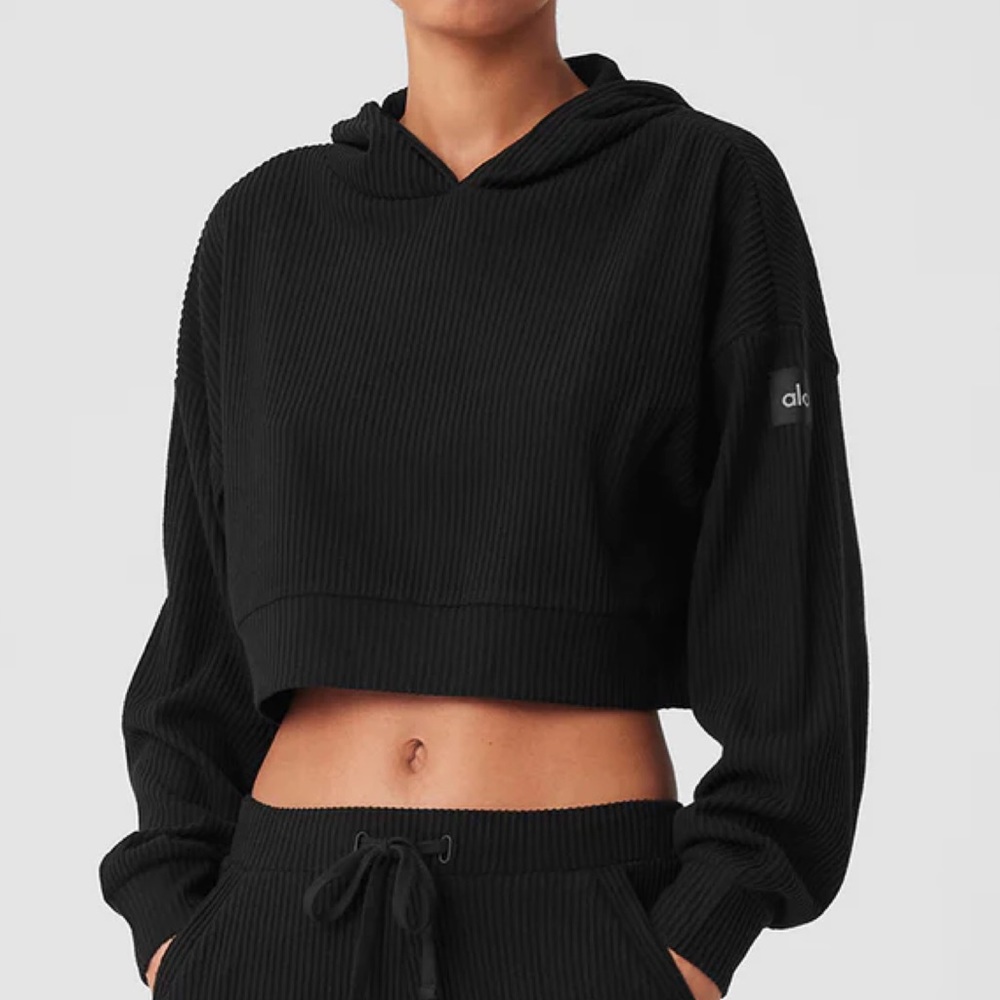 Alo Yoga Muse Hoodie Black XS - Picture 6 of 13